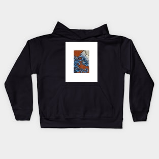 Black Blue Brown III Kids Hoodie